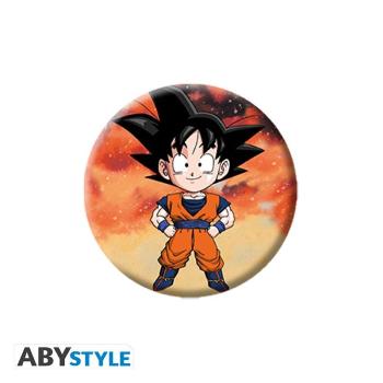 DRAGON BALL - Badge Pack - Mix Begleiten Sie Goku, Gohan, Trunks und Vegeta im Kampf! Die Saiyajins, die mächtigste Kriegerrasse der Welt, sind in diesem Abzeichen von ABYstyle zusammen mit den kultigsten Emblemen aus der Serie zu sehen!